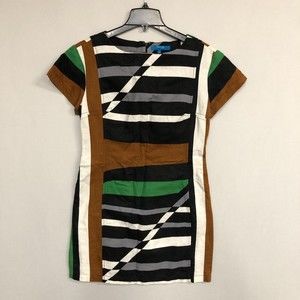 Derek Lam Women Short Sleeve Dress Size 12 Linen Blend M042 -4